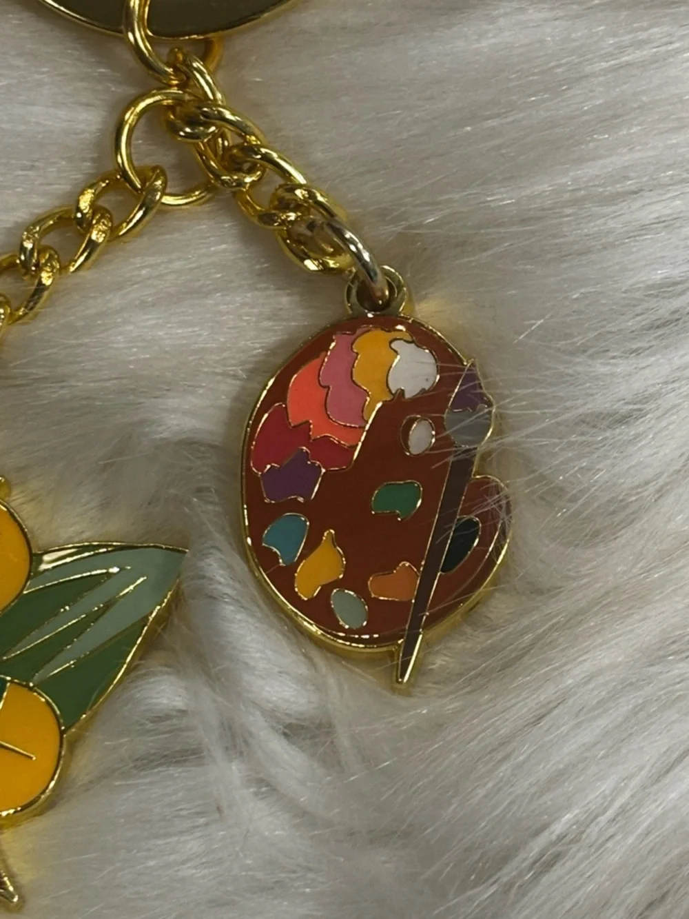 Loungefly Disney Tangled Pascal Color Changing Multi-Charm Keychain NWT
